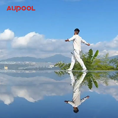 Parete della piscina trasparente da 100 mm, fondo e bordo per piscina da Aupool