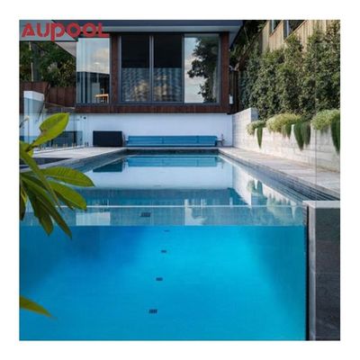 Piscina di vetro acrilico ad alta durezza superficiale in container di trasporto prefabbricato