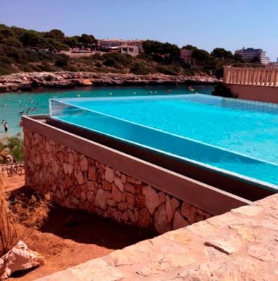 Materiale da costruzione Plexiglass di plastica trasparente piscina per nuoto all'aperto