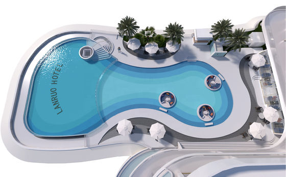Piscina acrilica Piscina di fondo unita per villa Jacuzzi e altro